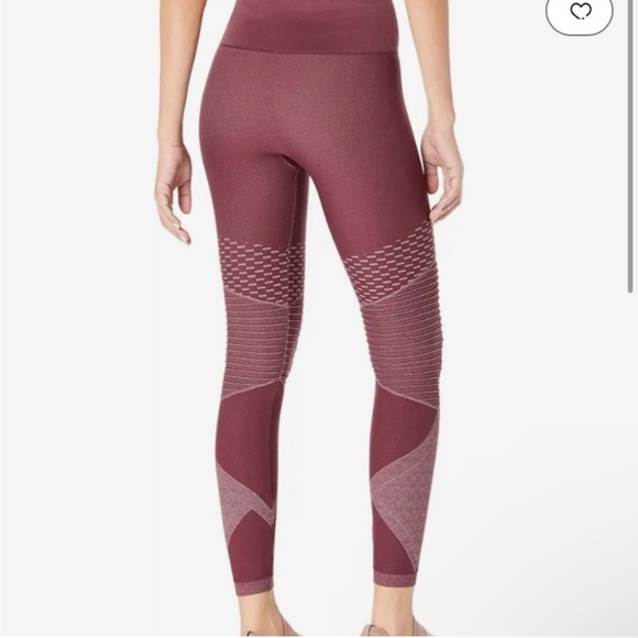 Maroon Ribbed SPANX Leggings - Size Small - Picture 2 of 7